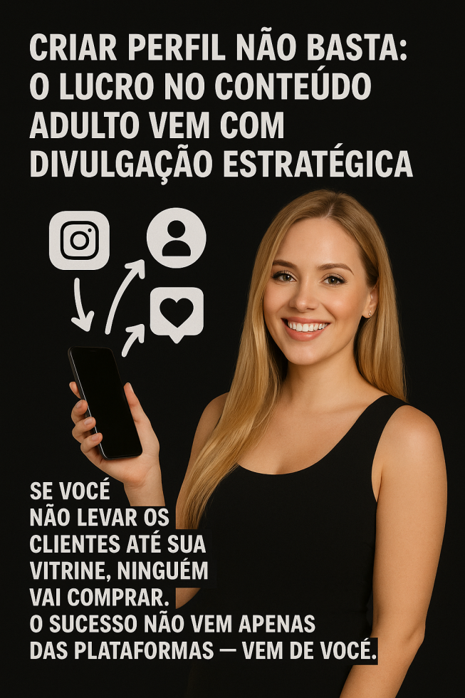 Com o boom das plataformas de venda de conteúdo adulto, muitos criadores acreditam que basta abrir um perfil e esperar os ganhos chegarem. Ledo engano. A verdade é dura, mas simples: sem tráfego, não há venda. E o tráfego — ou seja, os visitantes — depende quase 100% da iniciativa do próprio criador.
Plataformas são vitrines, não shoppings movimentados. É o criador quem precisa gerar o fluxo, atrair seguidores e transformar curiosos em compradores. Isso exige divulgação constante nas redes sociais, presença ativa em comunidades e, principalmente, saber provocar interesse sem entregar tudo de graça.
Quem lucra de verdade é quem entende que o trabalho vai além do conteúdo postado. É sobre marketing pessoal, estratégias de funil, consistência e, claro, saber onde está seu público e como atraí-lo.
Se você não levar os clientes até sua vitrine, ninguém vai comprar. O sucesso não vem apenas da plataforma — vem 90% de você.